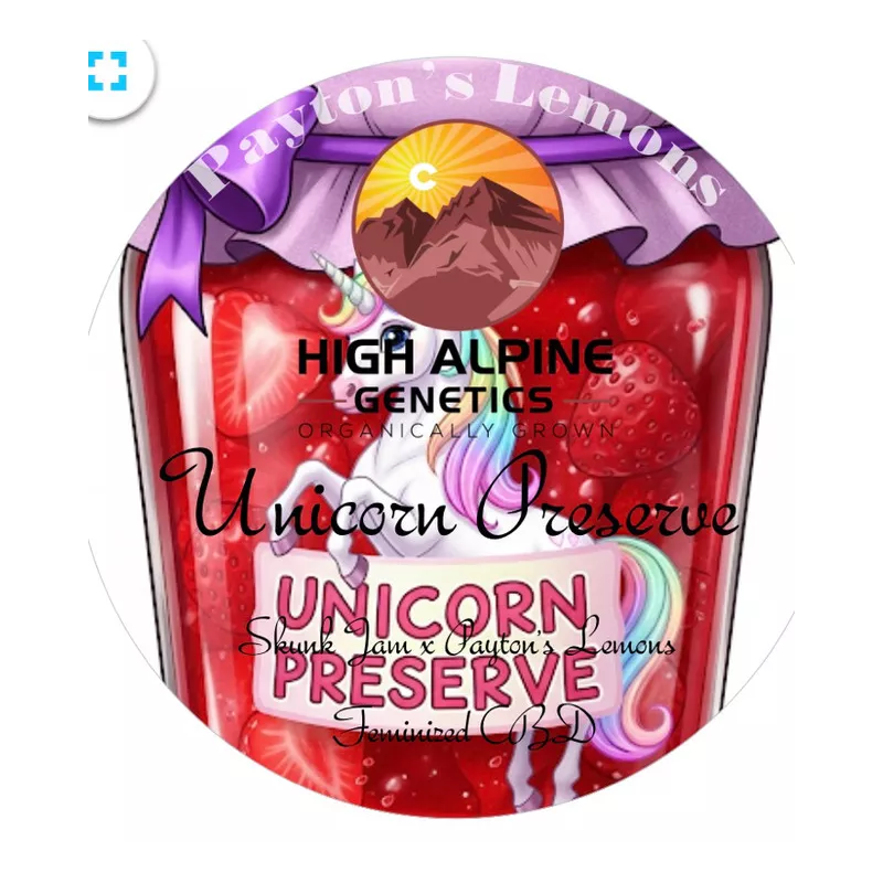 Unicorne Preserve - High Alpine Genetics - Les jardins de Bouddha