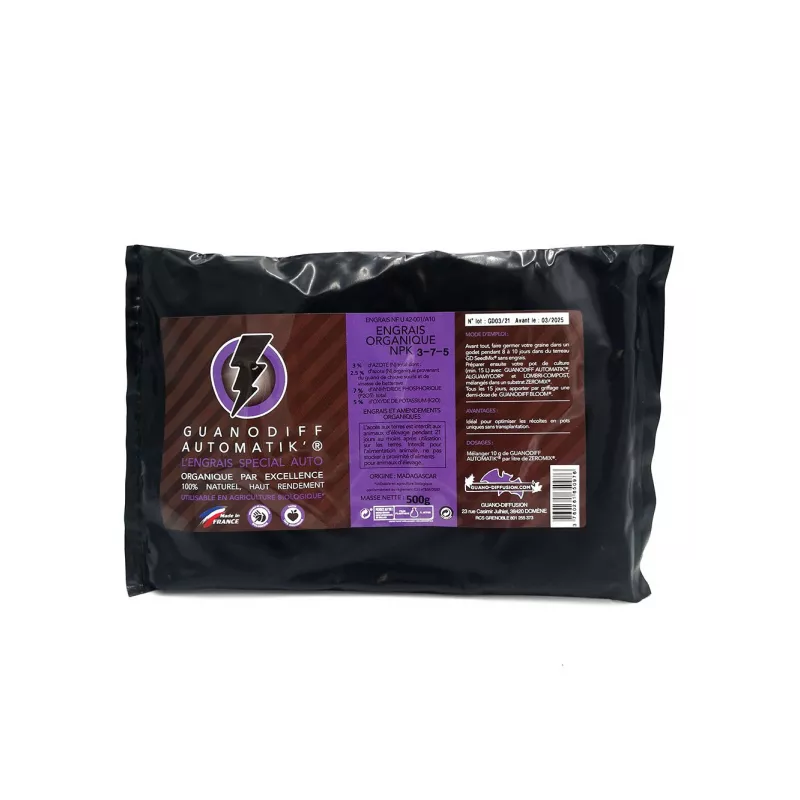 GUANODIFF AUTOMATIK’ – Engrais auto-floraison organique NPK 3-12-5