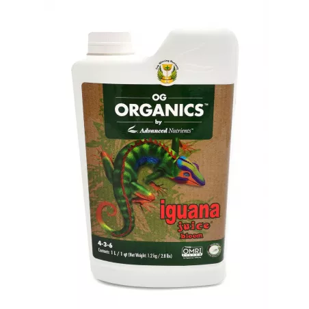 Iguana Juice Organic Bloom – Nutriment Bio Complet | Advanced Nutrient