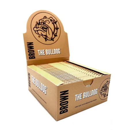 Boîte Papier à rouler The Bulldog Brown Slim x50