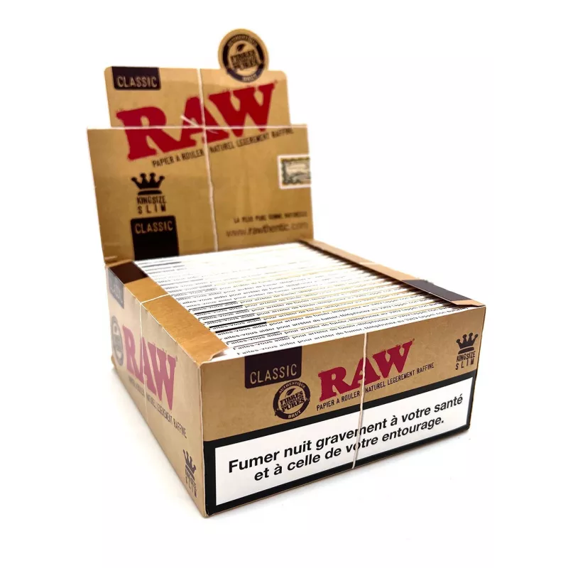 Boîte Papier à rouler Raw Classic Slim x50